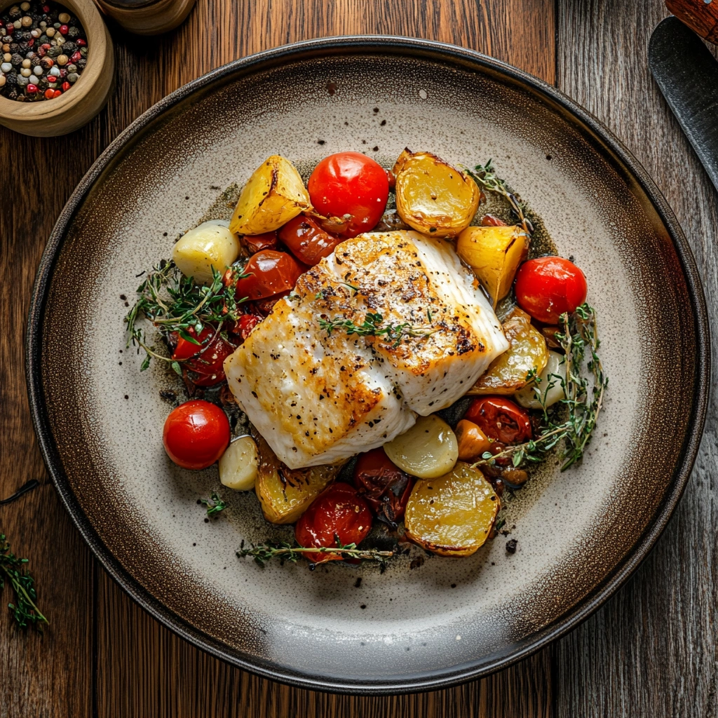 Запечена риба з овочами