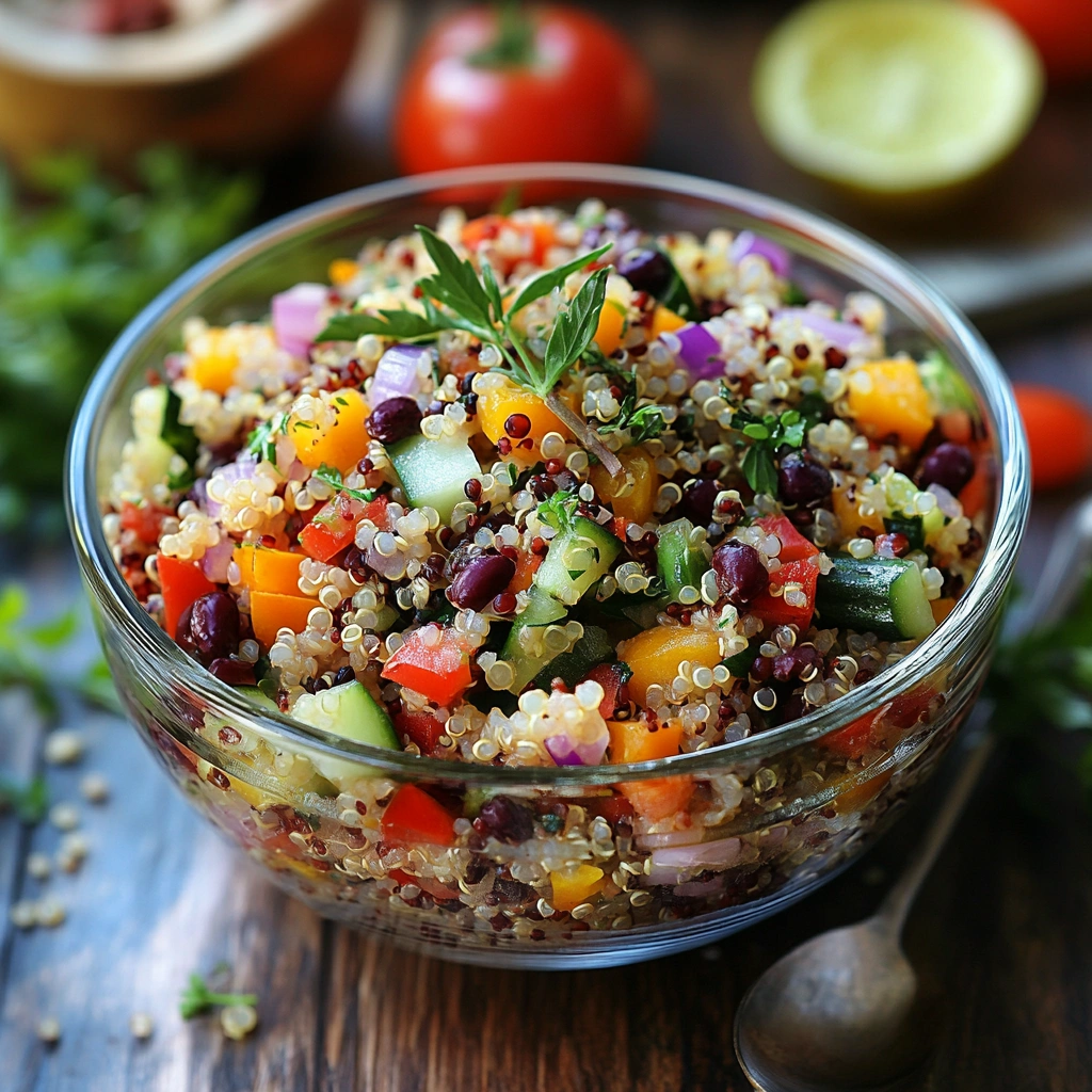 Салат з кіноа та овочами